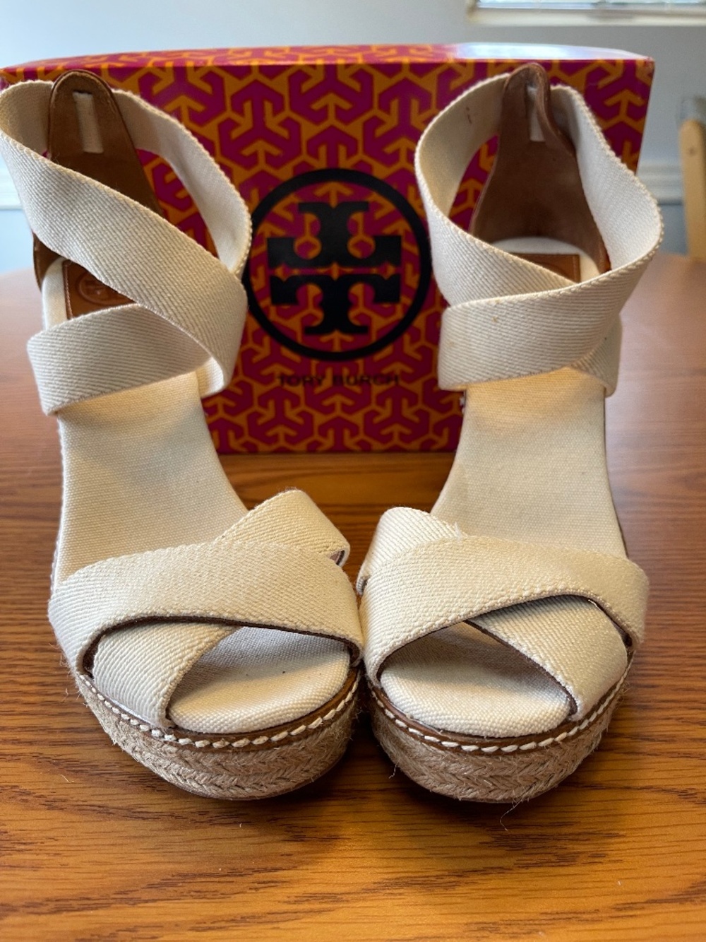 NEW Tory Burch Adonis Espadrille Wedges Women’s Size 10 Designer Shoes